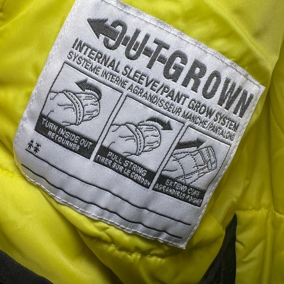 Columbia Kids' Black, Gray, and Yellow Winter Coat - Picture 9 of 11